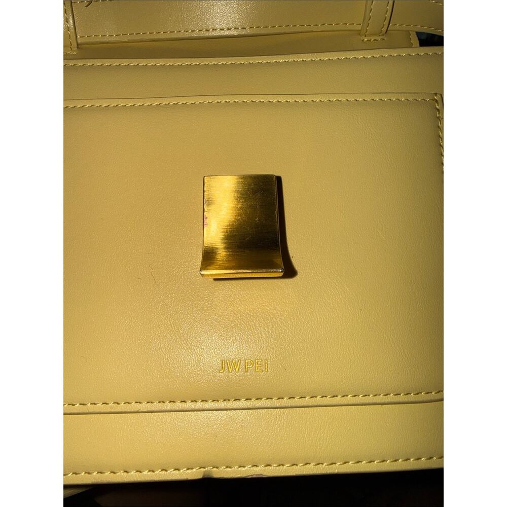 JW PEI Butter Yellow Structured Mini Shoulder Bag with Gold Tone Hardware - Picture 2 of 6